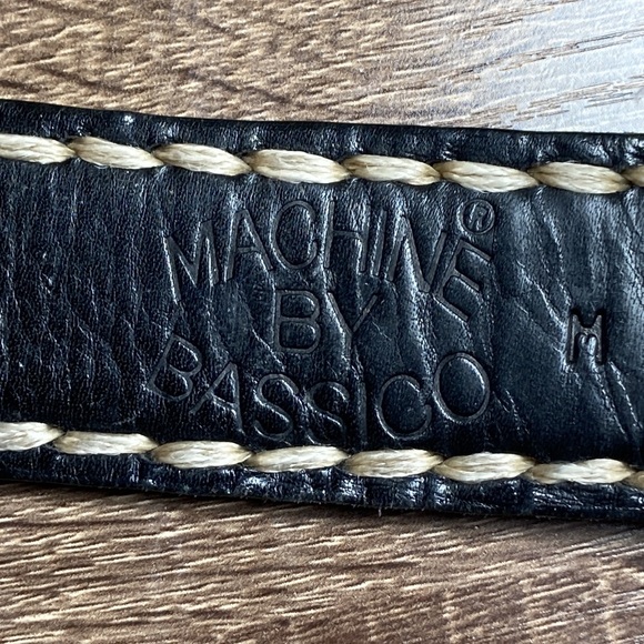 Unisex Machine by Bassico Made in Spain Small Leather Belt - Picture 6 of 10